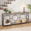 2-Tier Mid-Century Modern Console Table 71'' Narrow Console Table for Entryway