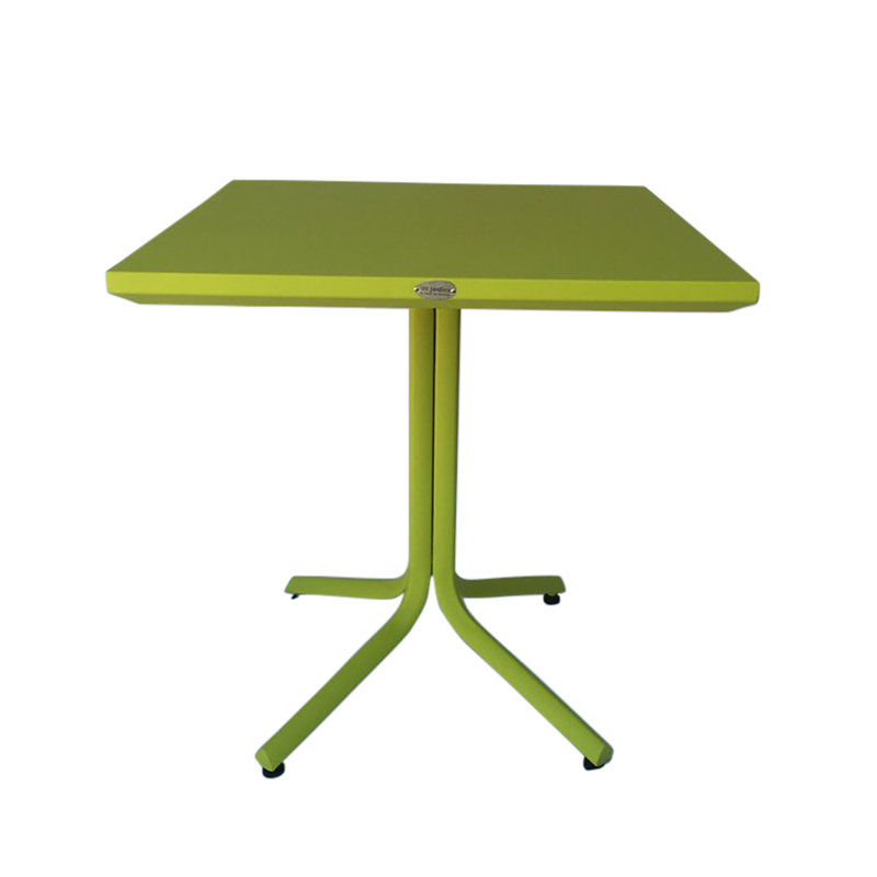 Hybrid 77 Outdoor Square Bistro Table, Lime