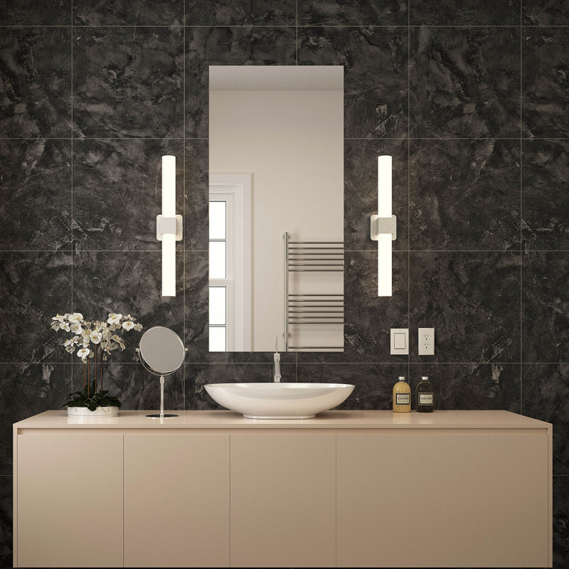 Peotone Dimmable LED Bath Bar, Chrome