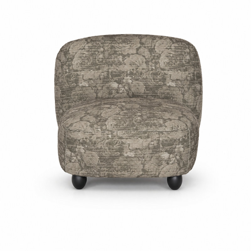 Morro Accent Chair, Light Brown Fabric