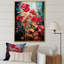 Jardin botanique floral rouge enchanté - Botanicals Wall Art-575372885-541985491