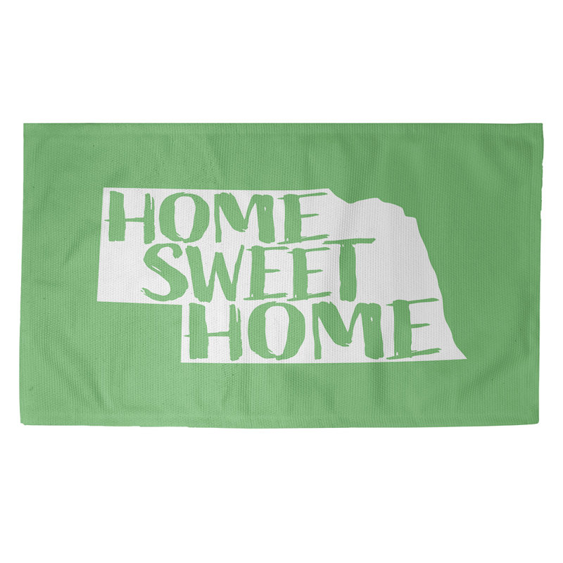 Tapis pour la maison verte Nebraska, Rectangle 5 pi x 7 pi