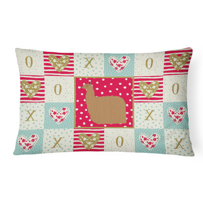  Coussin rectangulaire Alpaca Suri Love