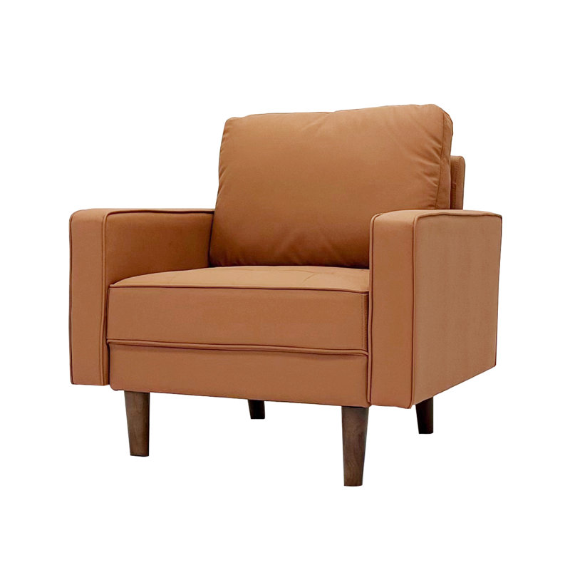 Fauteuil d'appoint Mid-Century Statura, Brun