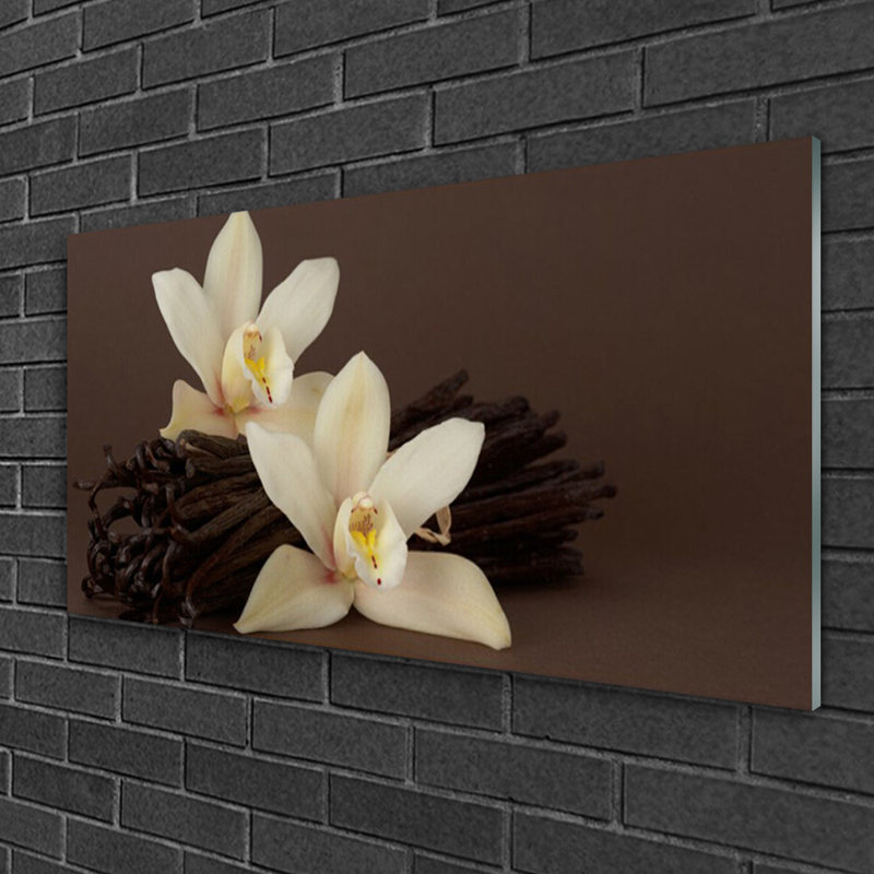 Vanilla - No Frame Print on Glass