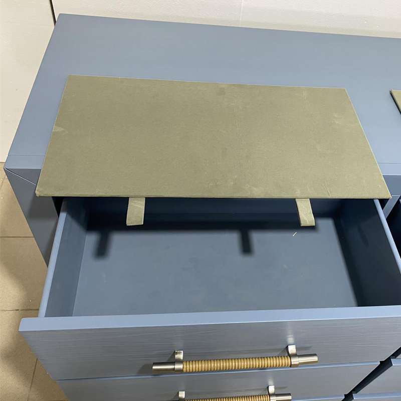 Commode 6 tiroirs Lana, Bleu