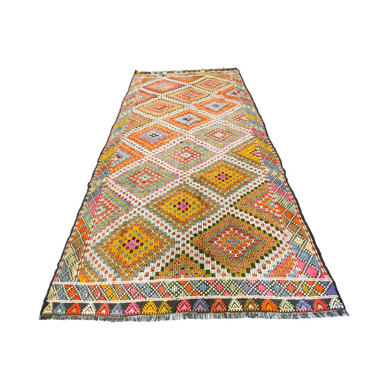 Tapis tribal anatolien fait à la main 6 x 10 Kilim