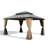 Solid Wood Post Patio Gazebo with Metal Frame-87350708