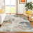 Machine Washable Indoor/Outdoor Chantille ACN2346 Abstract Rug-812673186