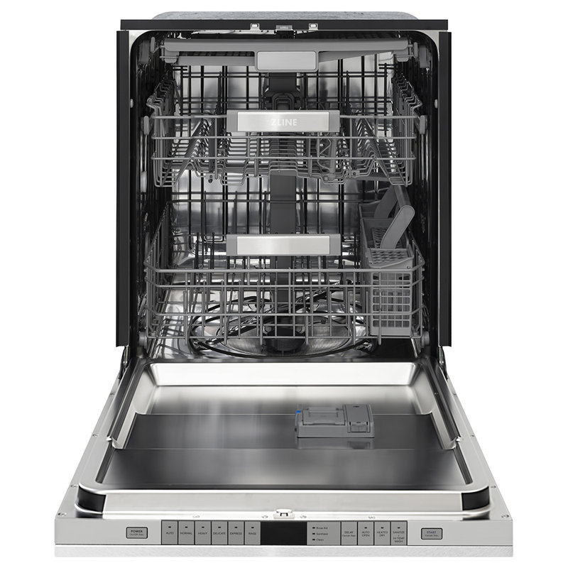 ZLINE Autograph Edition 24" Touch Control Tall Tub Dishwasher in Fingerprint Resistant Stainless Steel, Black