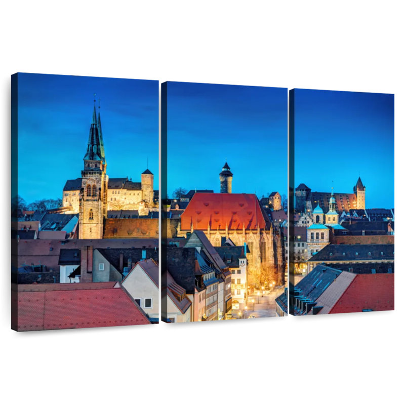 Bâtiments de Nurberg, H 32 po x l 50 po