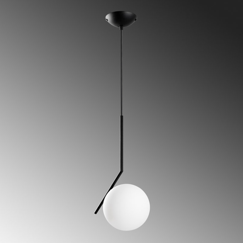 Lustre ajustable en métal noir, 29,5 po x 19,7 po x 45,3 po | Conception élégante avec 1 x douille G9 (8 W maximum) | Parfait pour le salon, la salle à manger et les vestibules | Luminaire élégant pour la maison avec culot de 19,7 po de diamètre