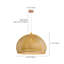 Luminaire suspendu en bambou Farmhouse-2107356134