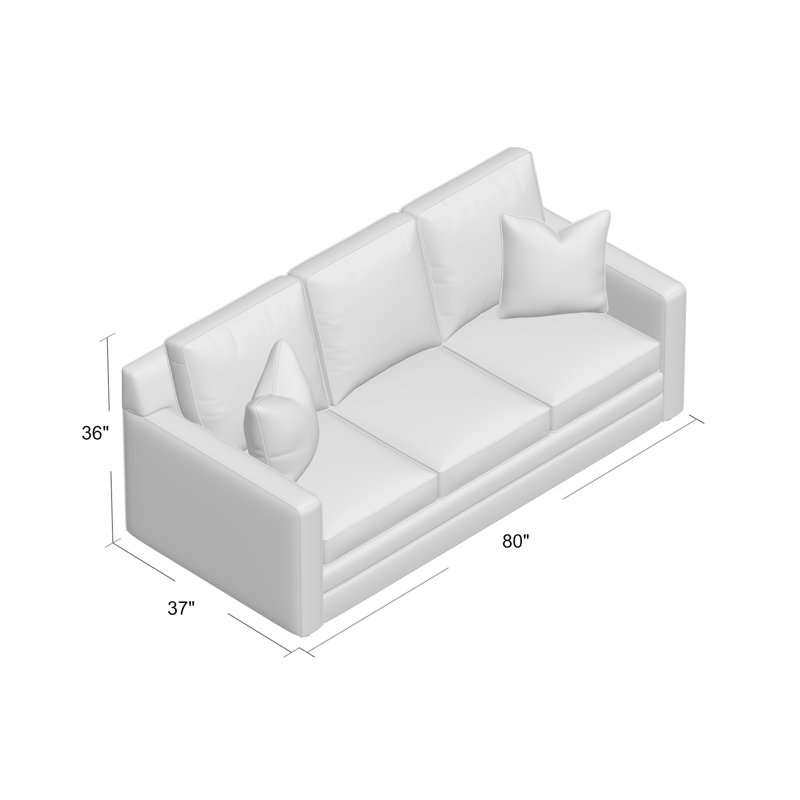 Aynar 80'' Upholstered Sleeper Sofa