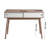 Entryway Table With 2 White Sliding Doors, Console Table With Storage Space And Wood Legs,Sofa Table Behind Couch For Hallway, Living Room, Natural Colour