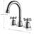 2-handle Bathroom Faucet with Drain Assembly