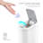 Nine Stars 1.8 Gallon White Plastic Motion Sensor Trash Can