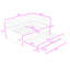 Lit de jour rembourré 3 tiroirs avec lit gigogne simple-1057234059-1057234057