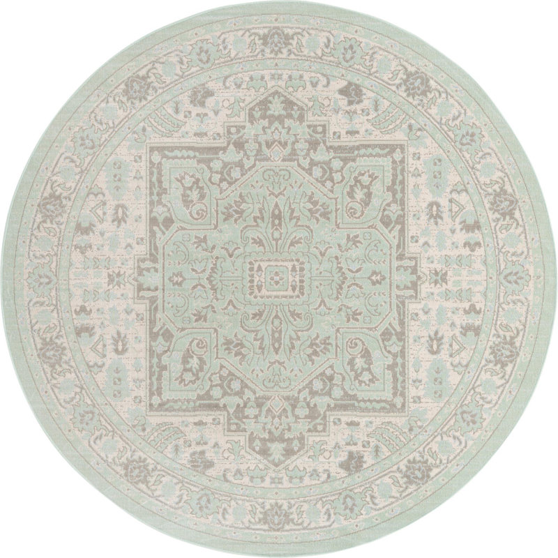 Marciel Oriental Indoor Rug, Round 7'