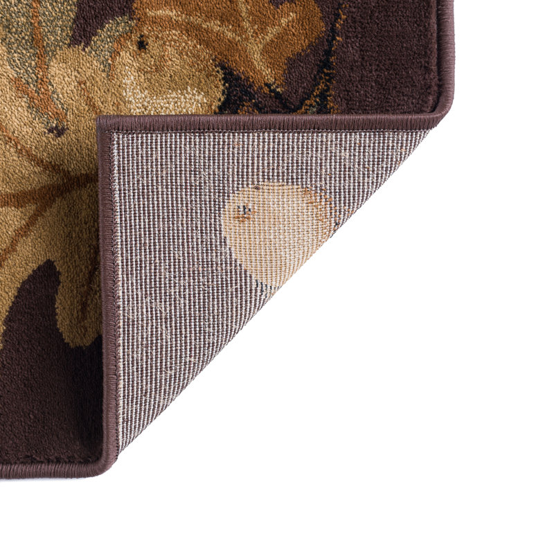 Tapis brun et beige de style Sud-Ouest, Rectangle de 5 pi x 8 pi