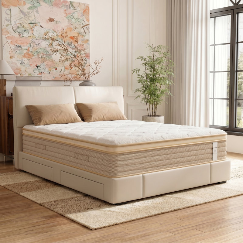 12" Queen Hybrid Memory Foam Mattress in a Box, Individual Pocket Springs for Motion Isolation, Silent Sleep & Pressure Relief