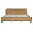 Pine Solid Wood Queen Size Bed, Solid And Stable, No Box Spring Needed, Rustic Yellow Color