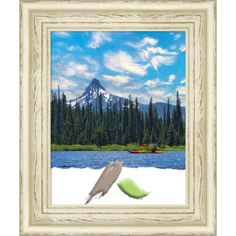 Caddaric White Wood Picture Frame, 11" W x 14" H