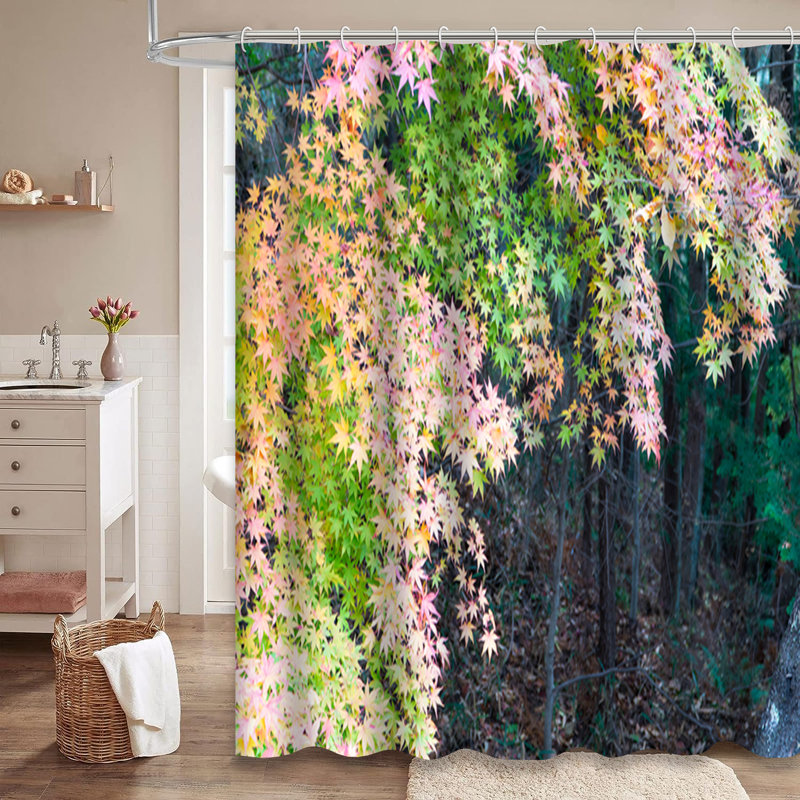 Rideau de douche avec 12 crochets, L 72 po x l 78 po