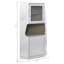 Armoire en aluminium à 2 portes avec 1 tablette pour ranger et présenter des objets