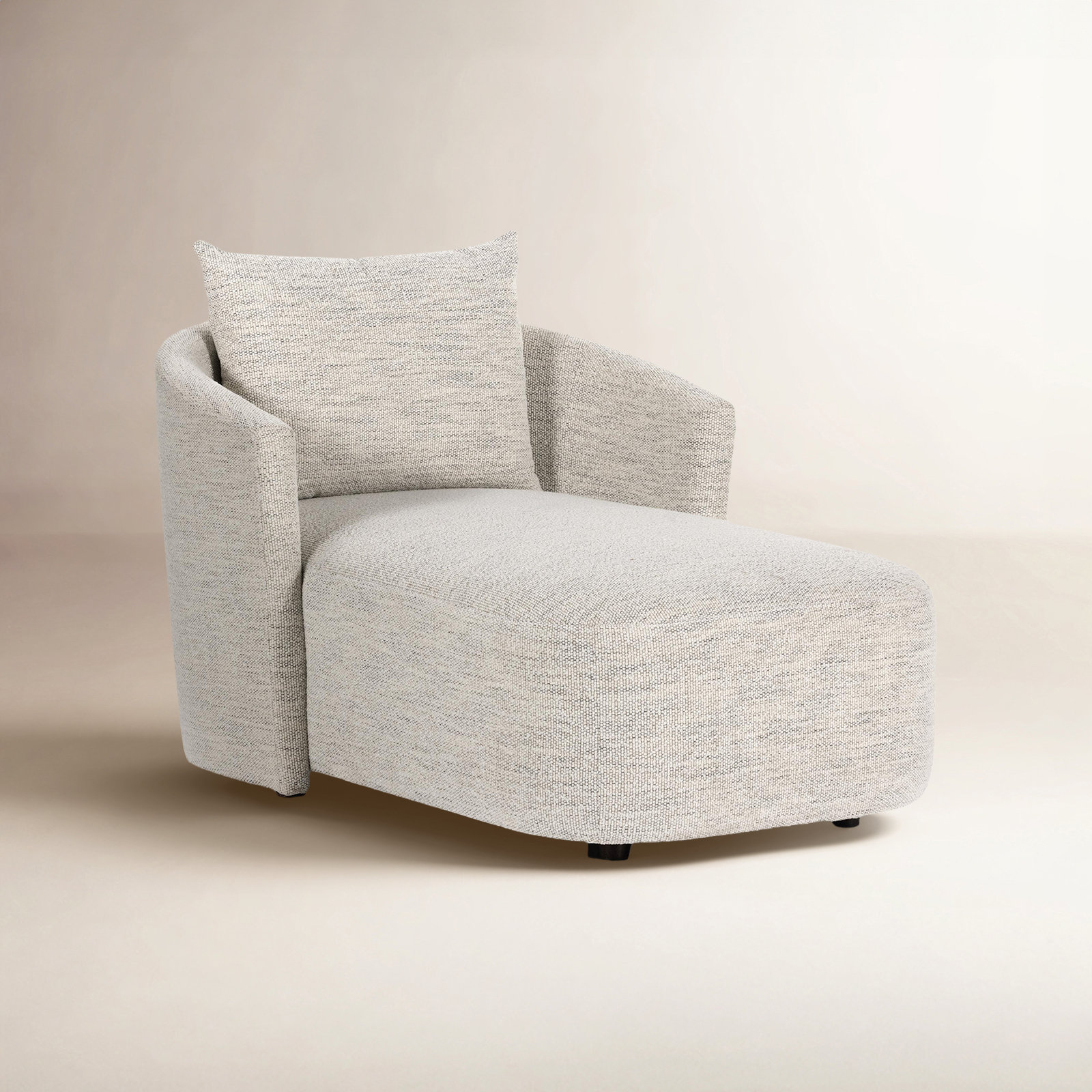 Mirage Upholstered Chaise Lounge, Merino Polyester