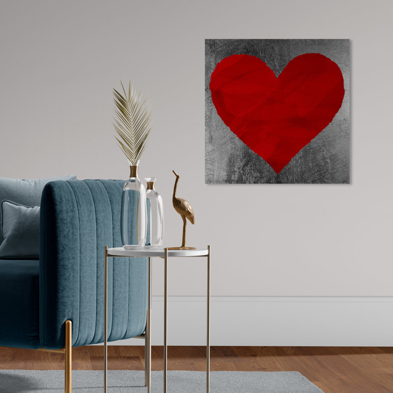 «Forever in Love Hearts», impression sur toile, H 20 po x l 20 po, Toile tendue, Sans cadre
