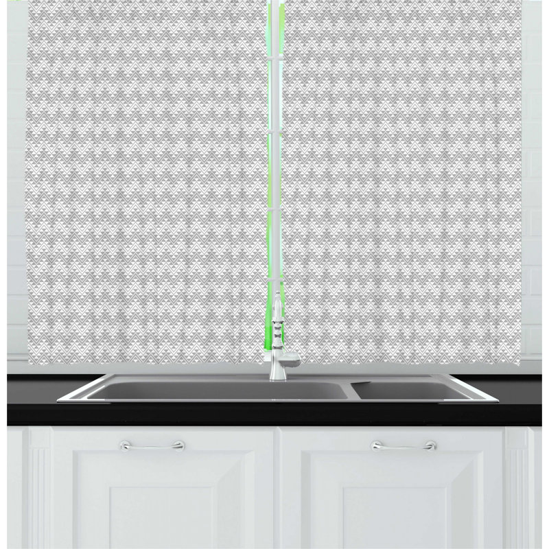 Chevron Tailored Kitchen Curtain