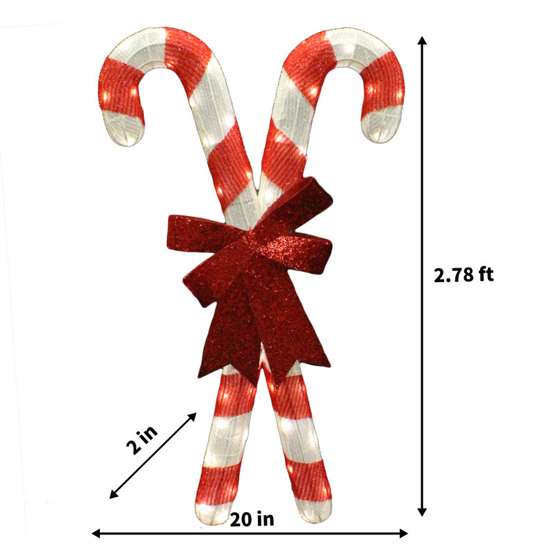 Candy Canes Lighted Display