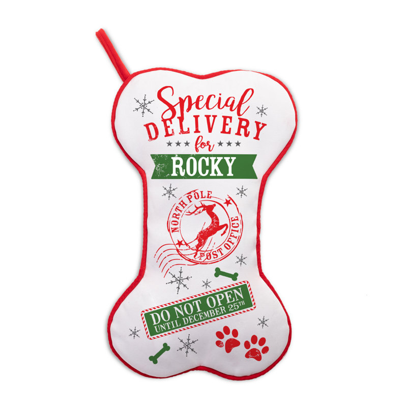 Personalized Bone Shape Stocking, Yes