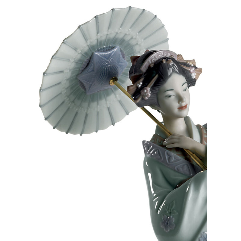 Figurine de femme à portraits japonais