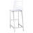 Chrome and Clear 5-Piece Glass Bar Set
