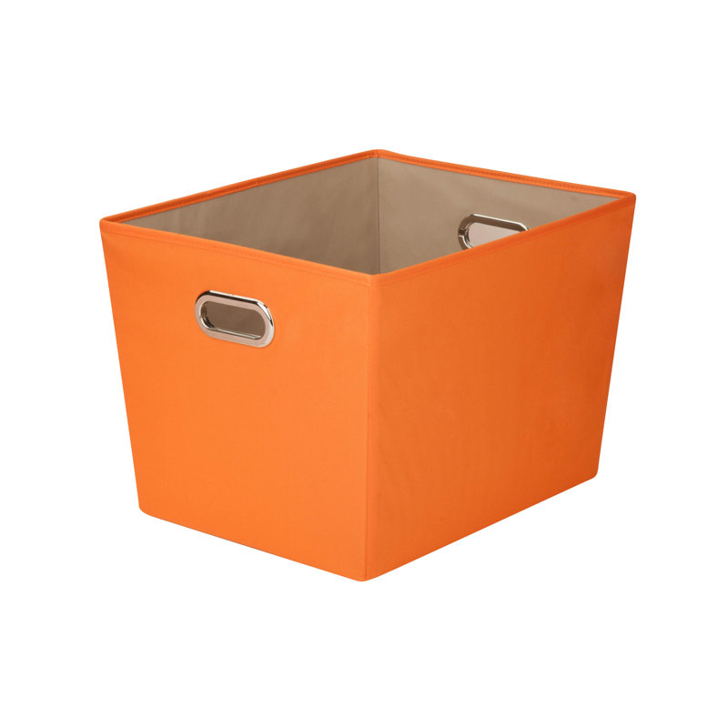 Panier en tissu, Orange, H 7,6 po x l 9,8 po x P 13 po