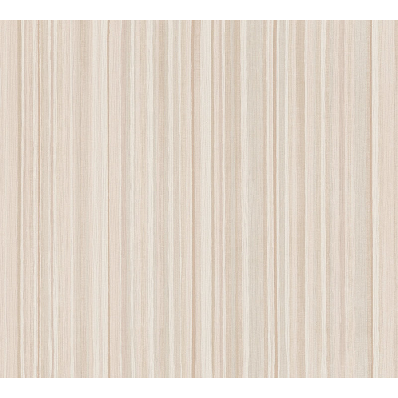 Wallpaper Attractive stripes wallpaper 10,05 M X 53 Cm, Beige/Grey/White