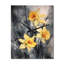 Horloge murale moderne jaune jaune et gris avec jonquilles Natures Impression II-613440509