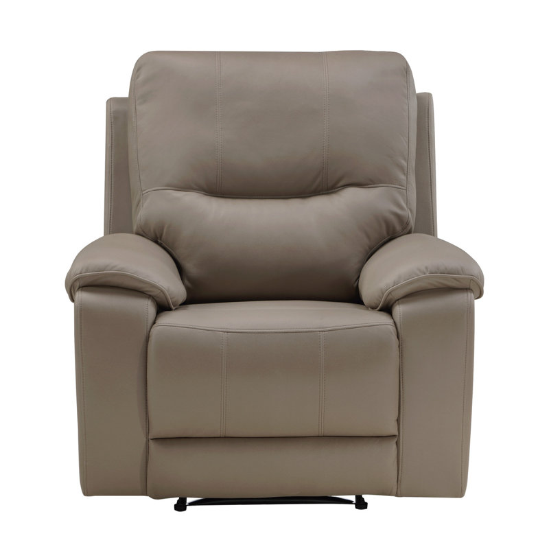 Fauteuil inclinable électrique en microfibre poli moderne et contemporain de 39 po avec appui-tête réglable et port de charge USB Laysha