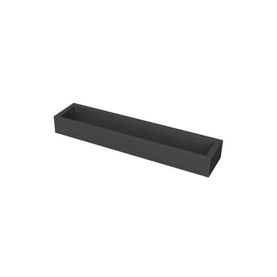 Erupt 12" Solid Brass Wall Mounted Towel Bar - Matte Black, Includes Installation Hardware