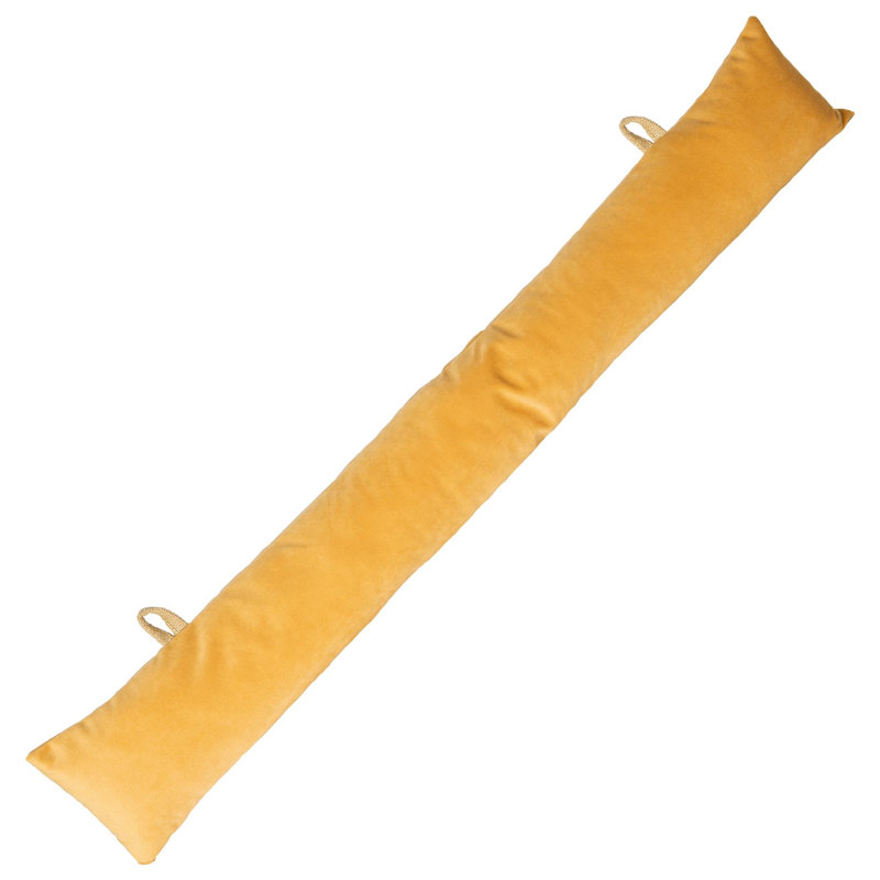 Velvet Draft Excluder, Yellow