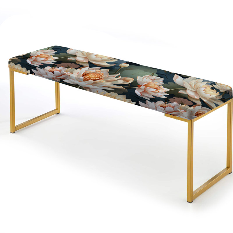 Banc vert en damas vert, Lotus Serenity
