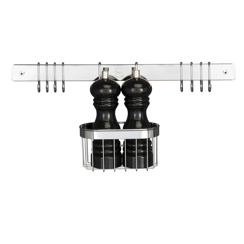 Metal Utensil Crock, Chrome