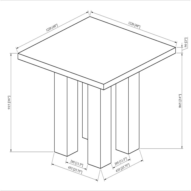 Ensemble de table de salle à manger 5 pièces