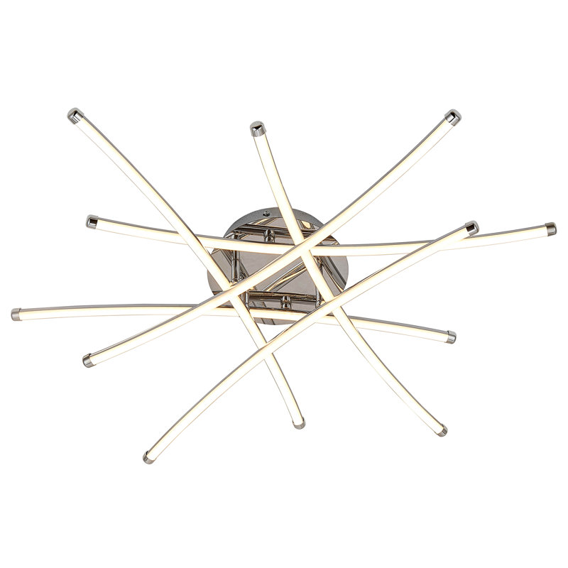 Plafonnier encastré 6 lumières DEL 32 po