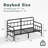 Daybed, Slat Support Sofa Bed Frame, No Box Spring Needed, Black