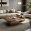 Table basse carrée en bois massif de style luxueux-1765741631