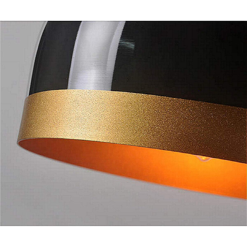 Kesleigh 13" Industrial 1-Light Dome Pendant with Dimmable