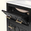 Ensemble de meuble-lavabo avec lavabo en céramique, ensemble de meuble-lavabo simple autoportant avec 3 tiroirs, armoire de rangement en bois massif-299052389
